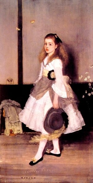 James Abbott McNeill Whistler - Harmony in Grey and Green- Miss Cicely Alexander  1872-73