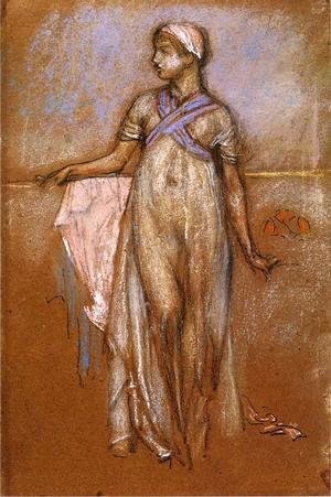 James Abbott McNeill Whistler - The Greek Slave Girl (or Variations in Violet and Rose)