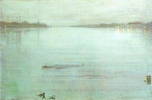 James Abbott McNeill Whistler - Nocturne- Blue and Silver