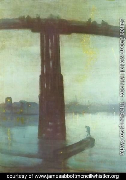 James Abbott McNeill Whistler - Nocturne: Blue and Gold - Old Battersea Bridge