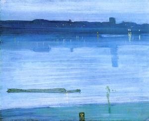 James Abbott McNeill Whistler - Nocturne: Blue and Silver - Chelsea