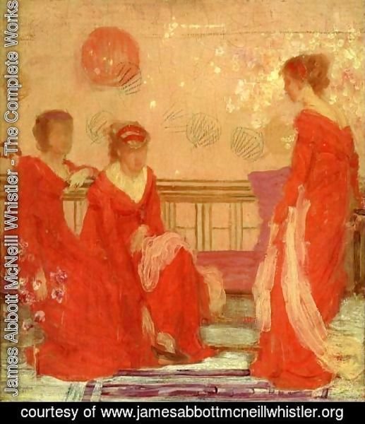 James Abbott McNeill Whistler - Harmony in Flesh Colour and Red
