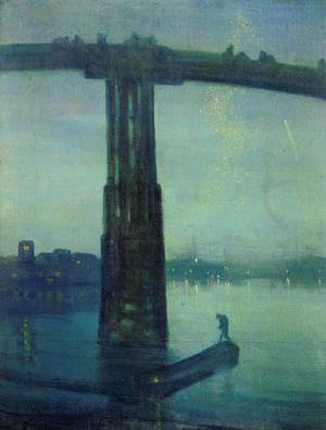 James Abbott McNeill Whistler - Nocturne in blue and green