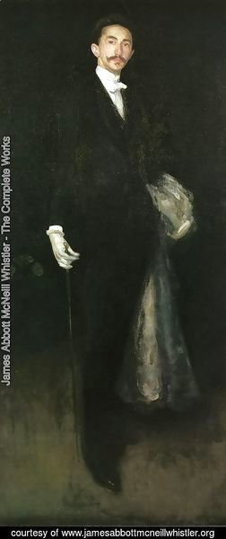 James Abbott McNeill Whistler - Arrangement in Black and Gold: Comte Robert de Montesquiou-Fezensac