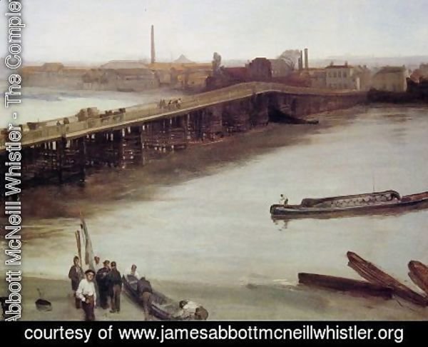 James Abbott McNeill Whistler - Brown and Silver: Old Battersea Bridge