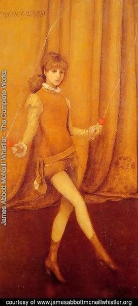 James Abbott McNeill Whistler - Harmony in Yellow and Gold: The Gold Girl Connie Gilchrist