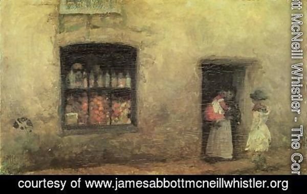 James Abbott McNeill Whistler - An Orange note : the Sweet-shop