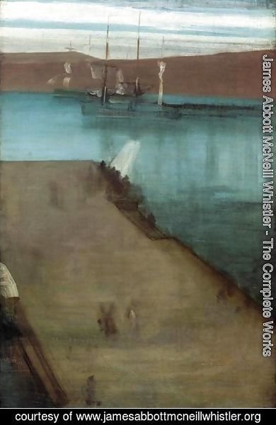 James Abbott McNeill Whistler - Sketch for "Nocturne in Blue and Gold: Valparaiso Bay"