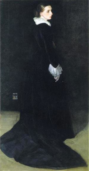 James Abbott McNeill Whistler - Arrangement in Black, No. 2: Portrait of Mrs. Louis Huth