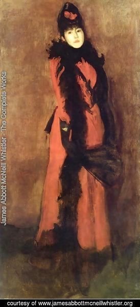 James Abbott McNeill Whistler - Red and Black: the Fan