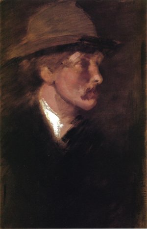 James Abbott McNeill Whistler - Study of a Head