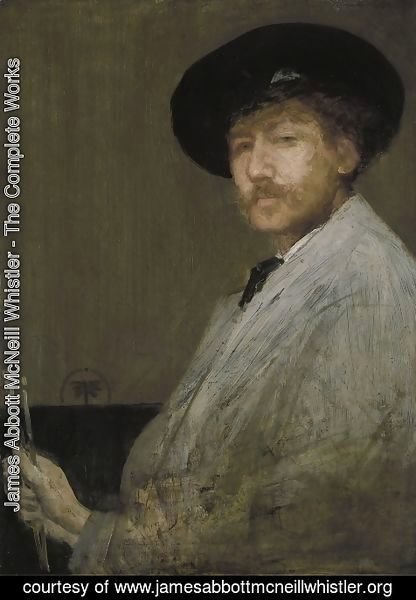 James Abbott McNeill Whistler - Arrangement in Grey: Portrait of the Painter