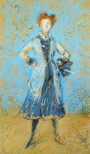 James Abbott McNeill Whistler - The Blue Girl