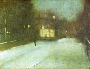 James Abbott McNeill Whistler - Nocturne: Grey and Gold - Chelsea Snow