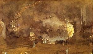 James Abbott McNeill Whistler - The Fire Wheel