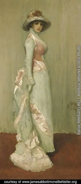 James Abbott McNeill Whistler - Harmony in Pink and Grey: Valerie, Lady Meux