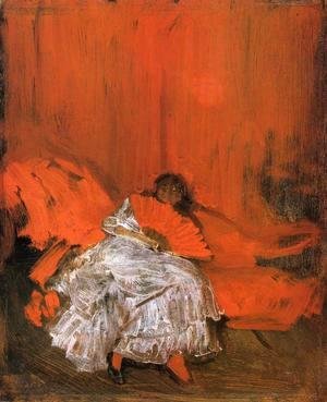 James Abbott McNeill Whistler - Red and Pink: The Little Mephisto