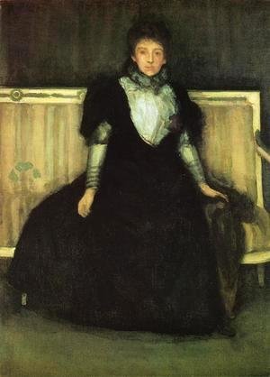 James Abbott McNeill Whistler - Green and Violet: Portrait of Mrs. Walter Sickert
