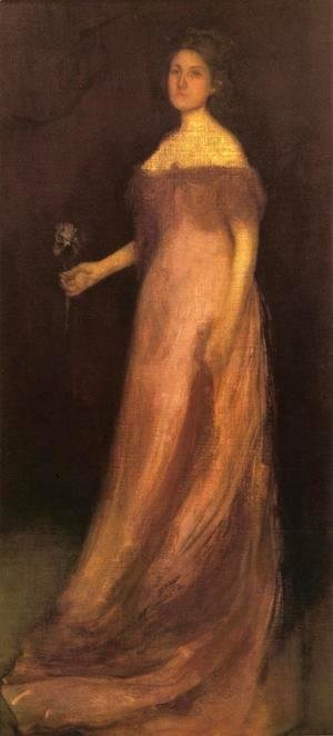 James Abbott McNeill Whistler - Rose and Green: The Iris - Portrait of Miss Kinsella
