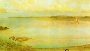 James Abbott McNeill Whistler - Gray and Gold - The Golden Bay
