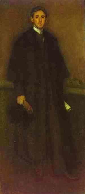 James Abbott McNeill Whistler - Arrangement in Flesh Colour and Brown, Portrait of Arthur J. Eddy