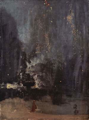 James Abbott McNeill Whistler - Night in Black and Gold, The falling Rocket