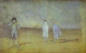 James Abbott McNeill Whistler - Harmony In Blue The Duet 1878
