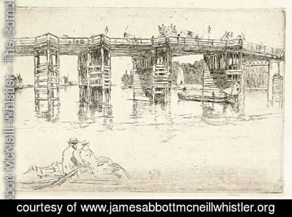 James Abbott McNeill Whistler - Old Putney Bridge
