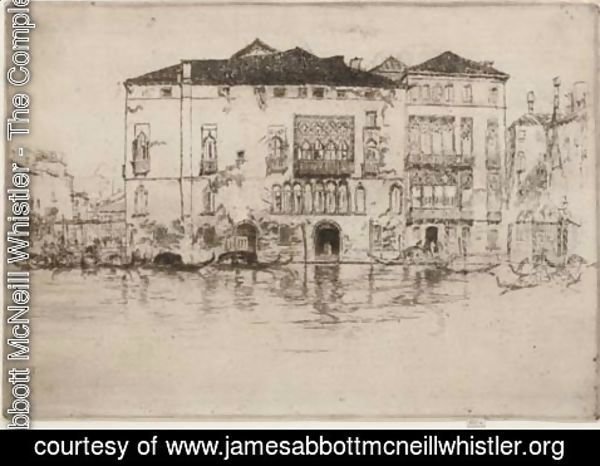 James Abbott McNeill Whistler - The Palaces, from Venice