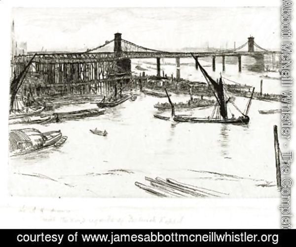 James Abbott McNeill Whistler - Old Hungerford Bridge 2