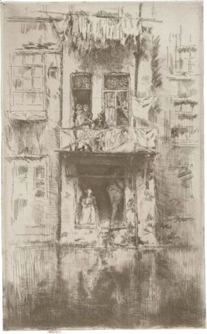 James Abbott McNeill Whistler - Balcony, Amsterdam