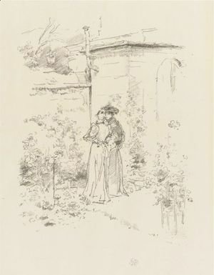 James Abbott McNeill Whistler - Confidences In The Garden