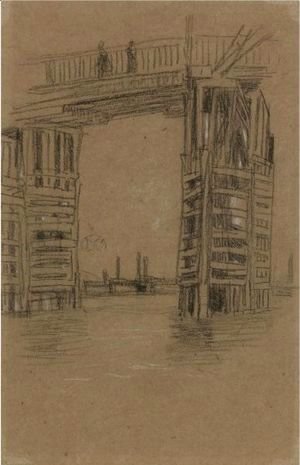 James Abbott McNeill Whistler - Study For The Tall Bridge