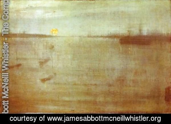 James Abbott McNeill Whistler - Whistler Nocturne Blue and Gold Southampton Water