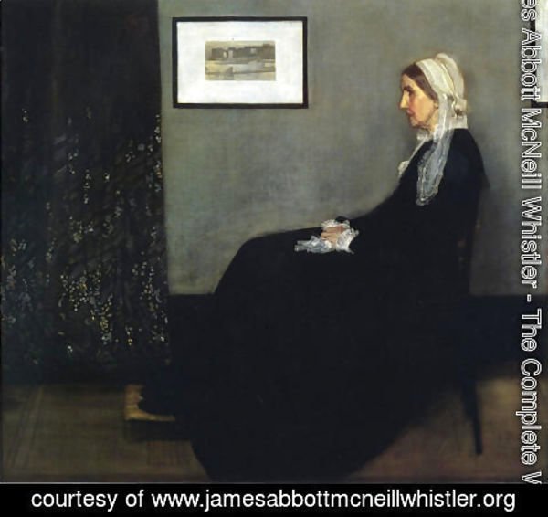 James Abbott McNeill Whistler - Arrangement in Grey and Black- Portrait of the Artist's Mother  1871