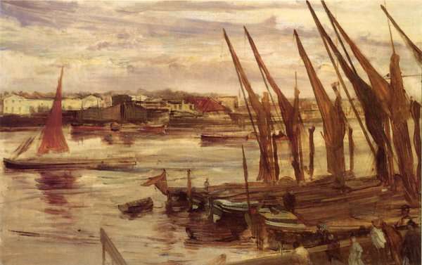 Battersea Reach by James Abbott McNeill Whistler