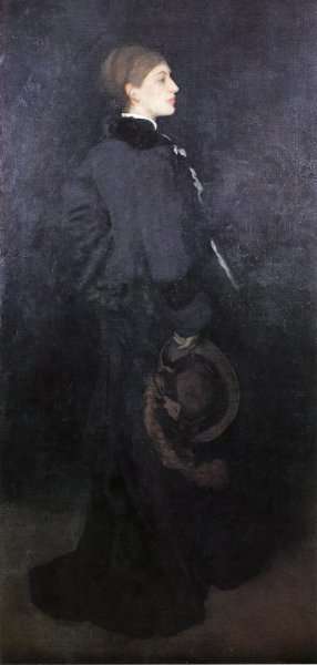Arrangement in Brown and Black: Portrait of Miss Rosa Corder by James Abbott McNeill Whistler