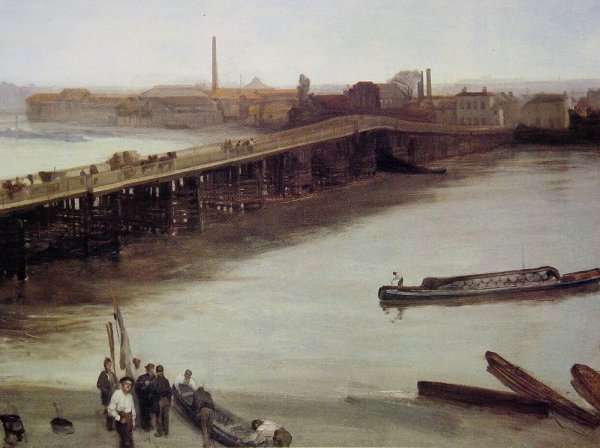 Brown and Silver: Old Battersea Bridge by James Abbott McNeill Whistler