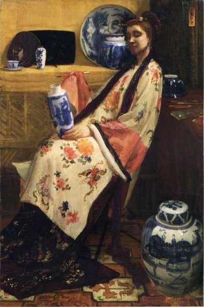 Purple and Rose: The Lange Leizen of The Six Marks by James Abbott McNeill Whistler