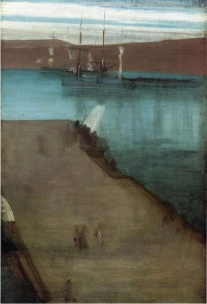 Sketch for "Nocturne in Blue and Gold: Valparaiso Bay" by James Abbott McNeill Whistler