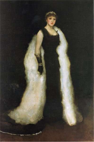 Arrangement in Black, No.5: Lady Meux by James Abbott McNeill Whistler
