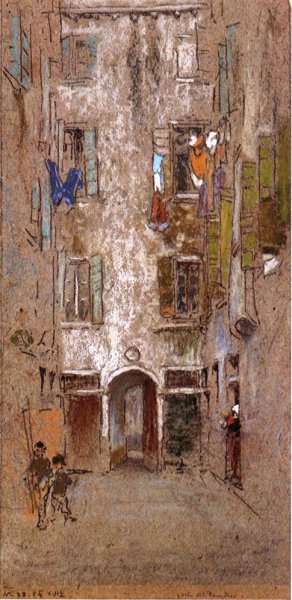 Corte del Paradiso by James Abbott McNeill Whistler