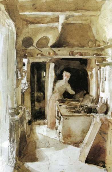 The Kitchen 2 by James Abbott McNeill Whistler