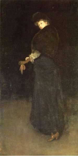 Arrangement in Black: The Lady in the Yellow Buskin by James Abbott McNeill Whistler