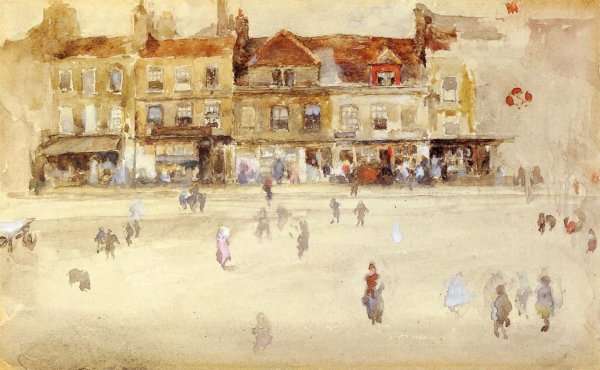 Chelsea Shops by James Abbott McNeill Whistler