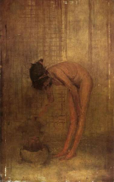 Nude Girl with a Bowl by James Abbott McNeill Whistler