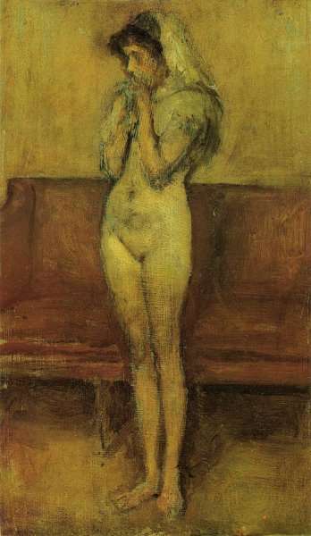 Rose and Brown: La Cigale by James Abbott McNeill Whistler