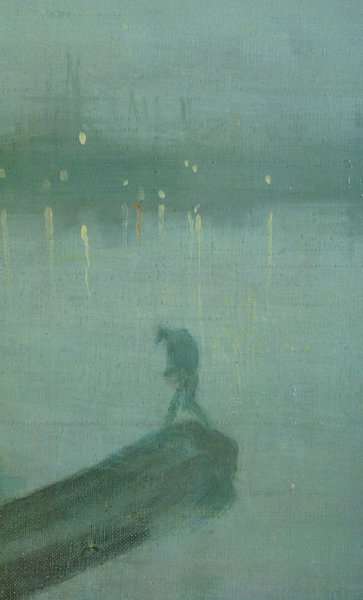 Nocturne in Blue and Gold, Old Battersea Bridge (detail) by James Abbott McNeill Whistler
