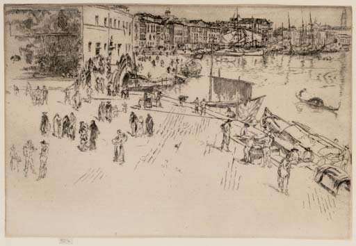 The Riva I by James Abbott McNeill Whistler