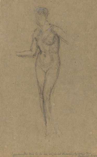 Nude Standing by James Abbott McNeill Whistler